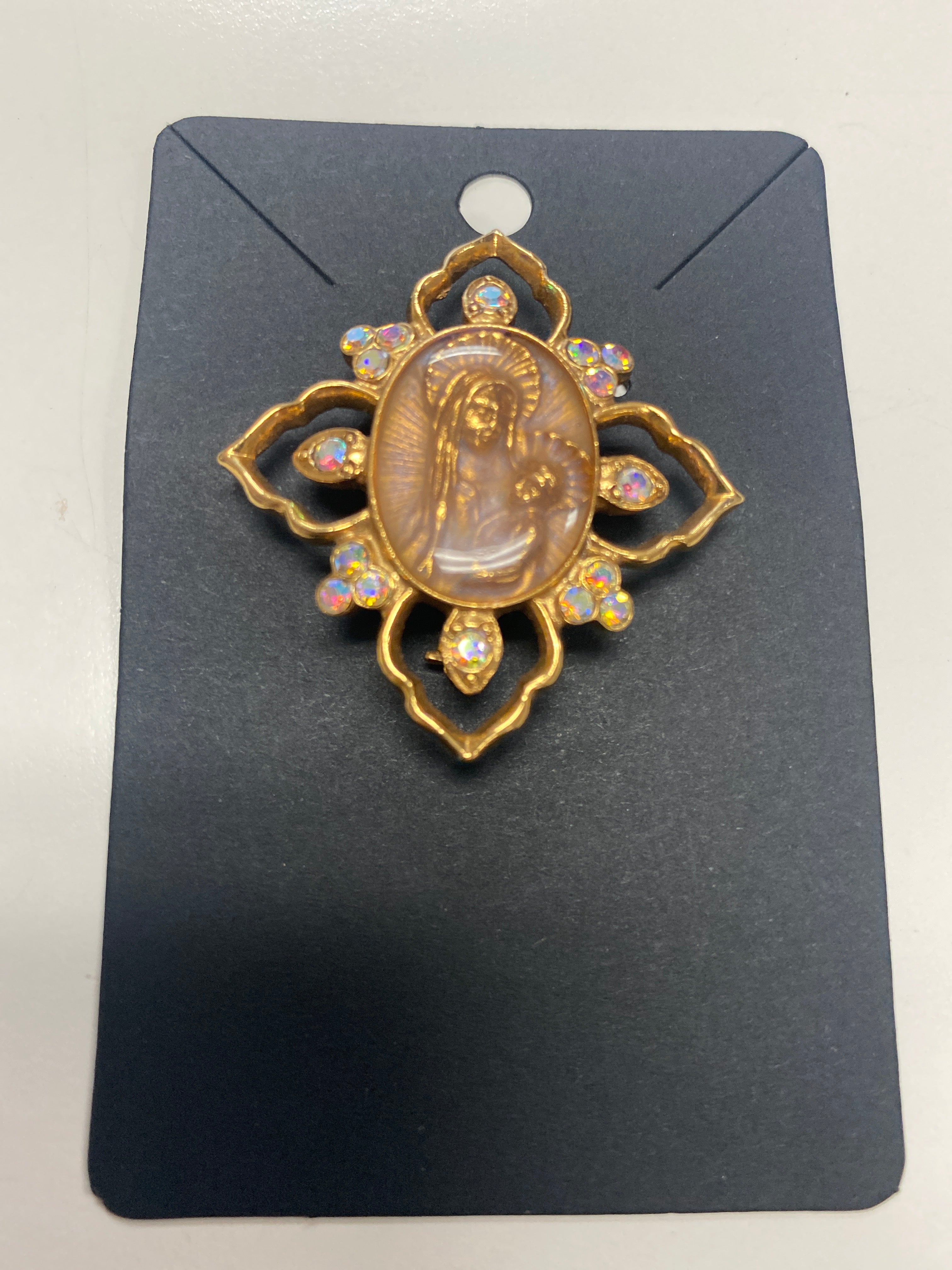 Symbols Of Faith Mary and Child Pin
