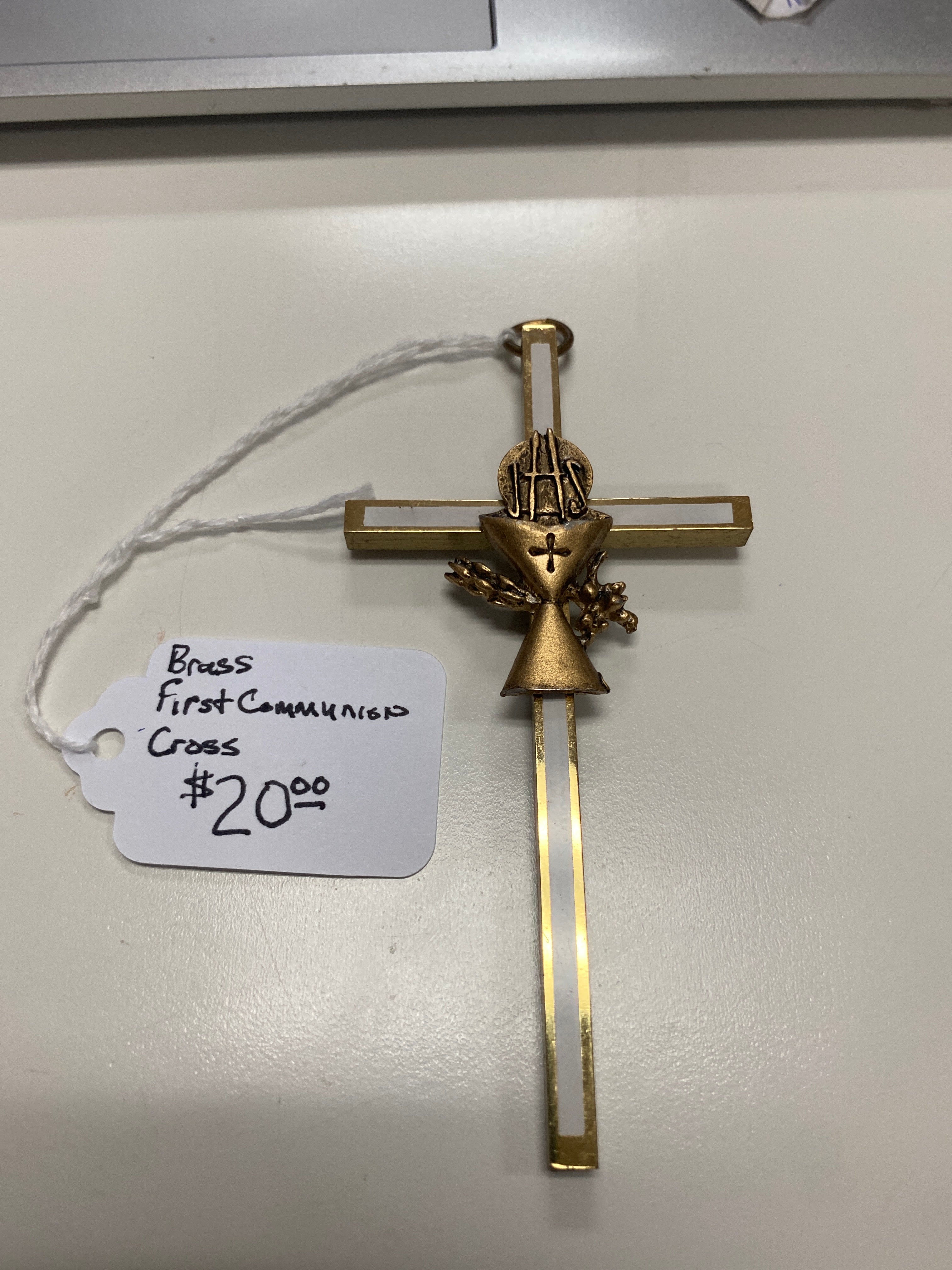Brass First Communion Cross