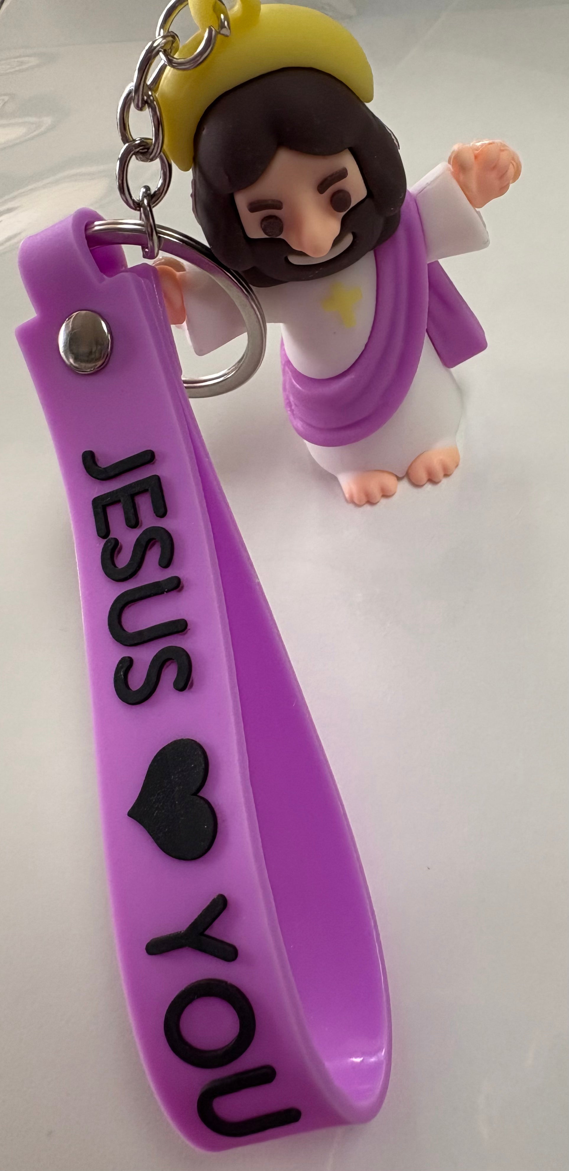 Large Jesus Keychain