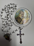 St Benedict White Rosary