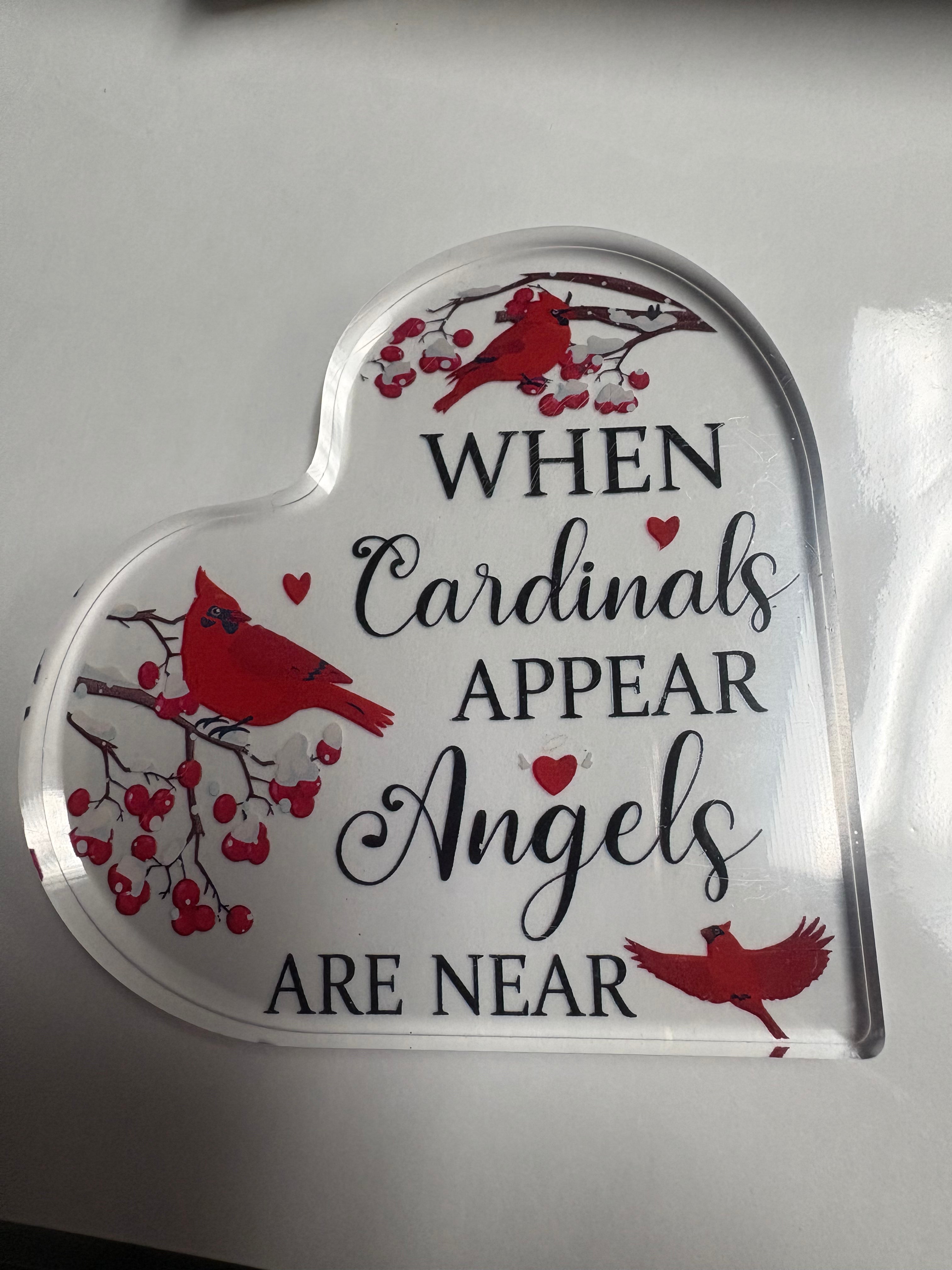 When Cardinals Appear Angels Are Near Heart