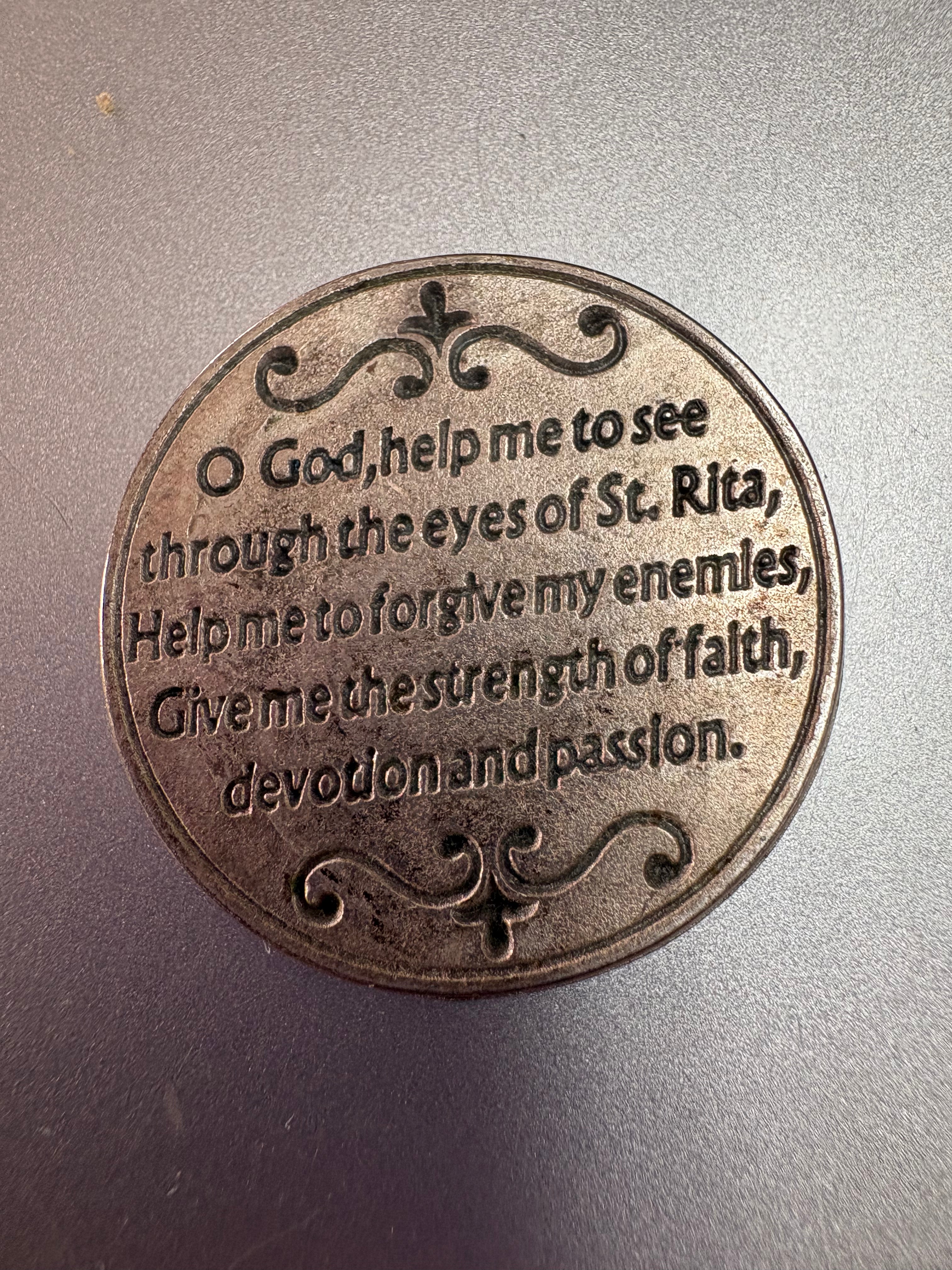 St Rita Pocket Coin