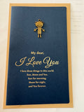 Greeting Card with Metal charm