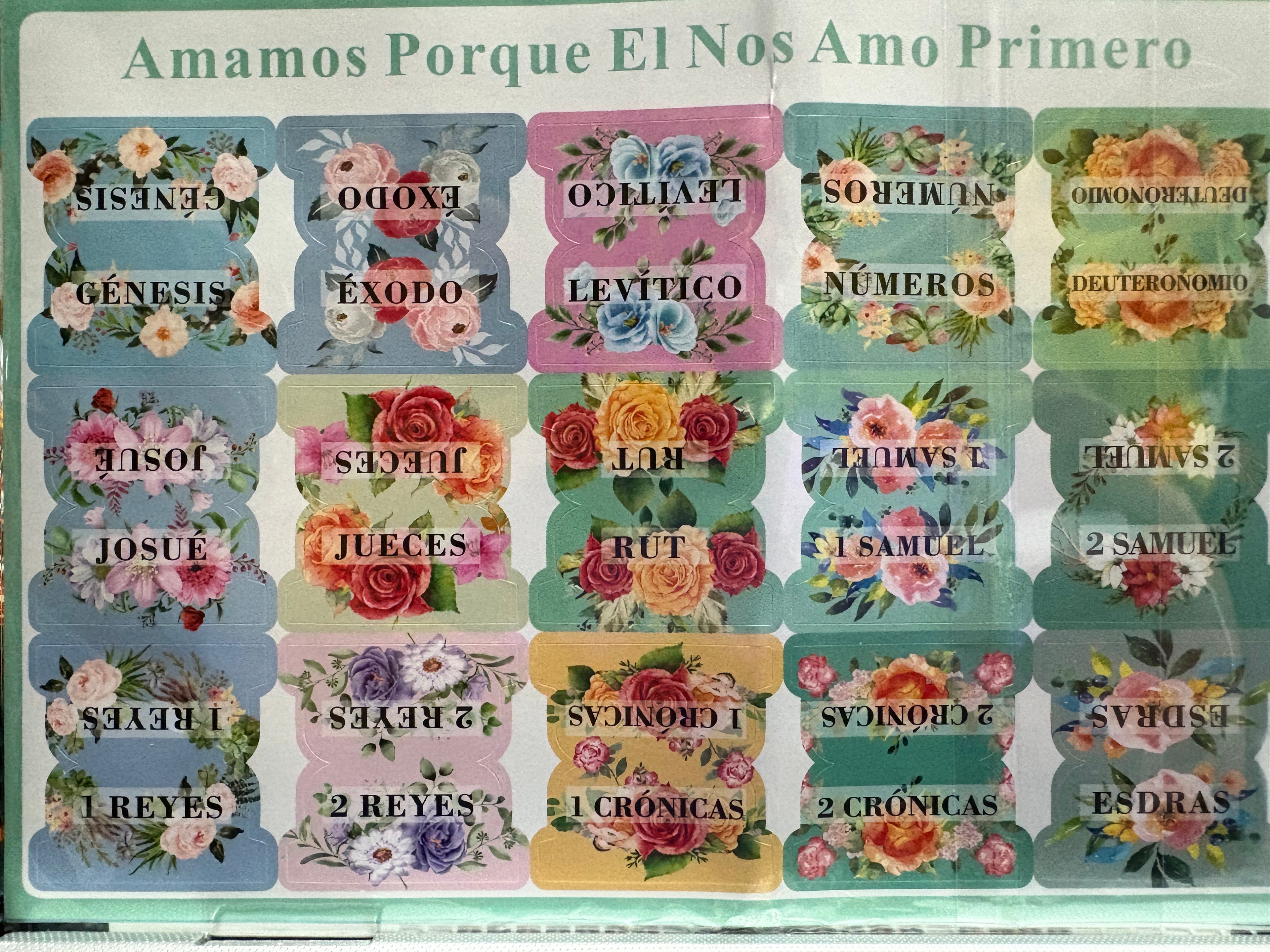 Floral Bible Tabs (In Spanish)