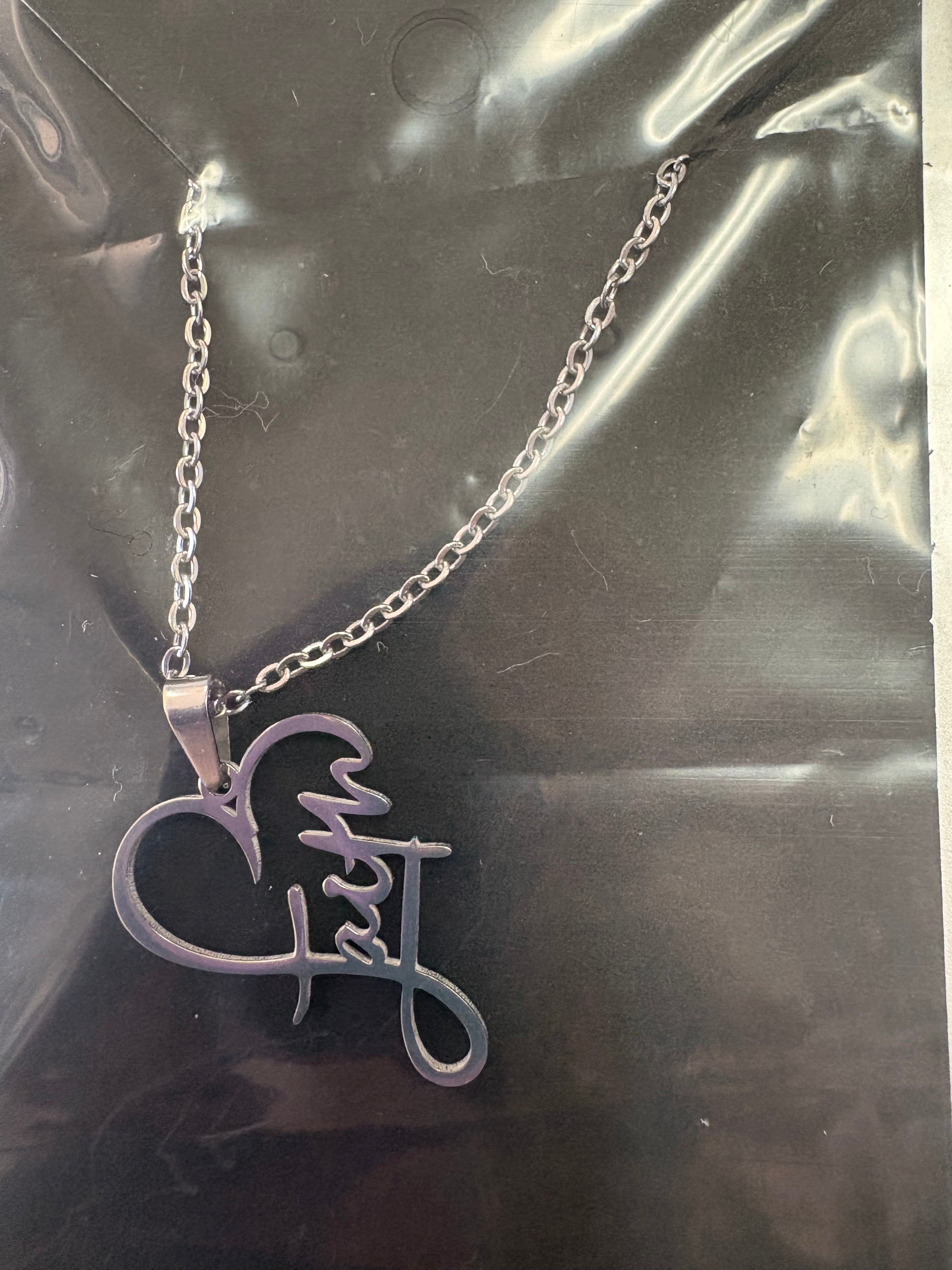 Faith Heart Stainless Steel Necklace