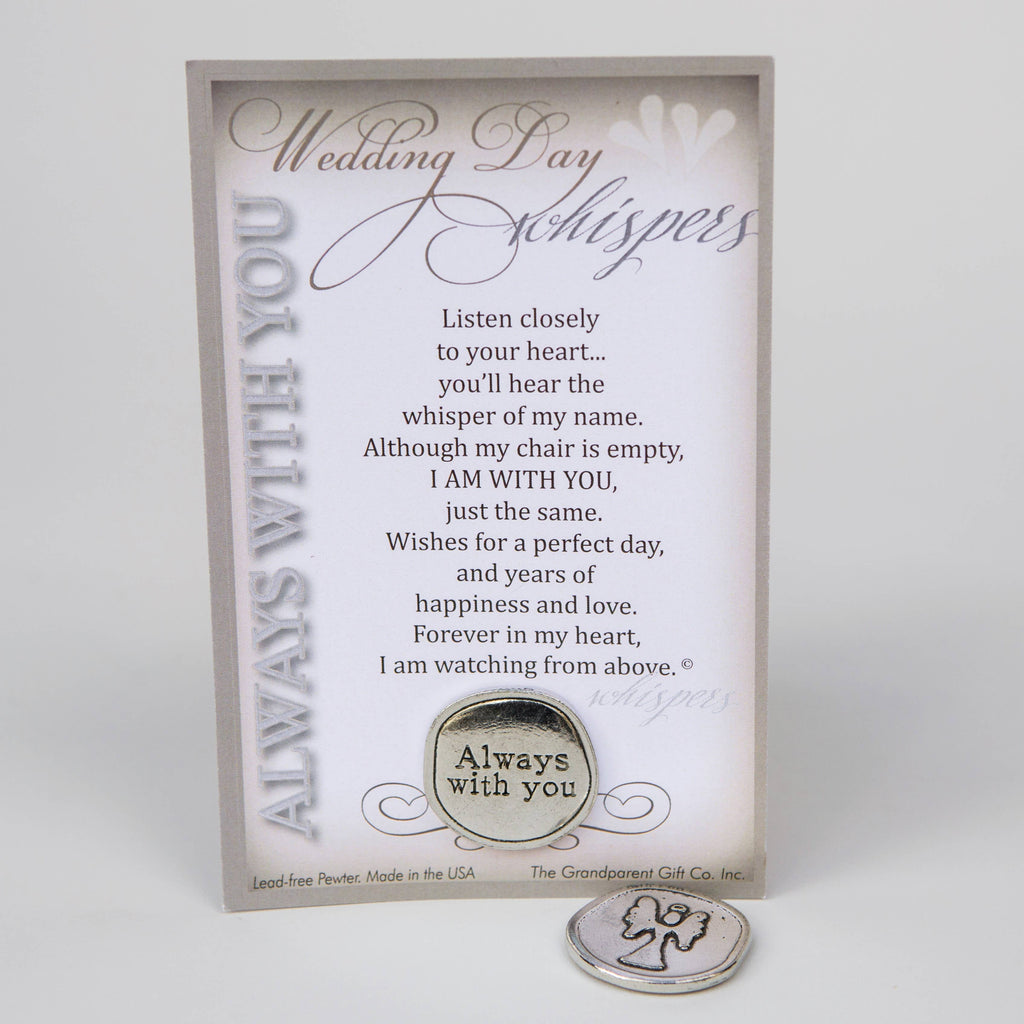Wedding Day Memorial Gift: USA Handmade Pewter Coin
