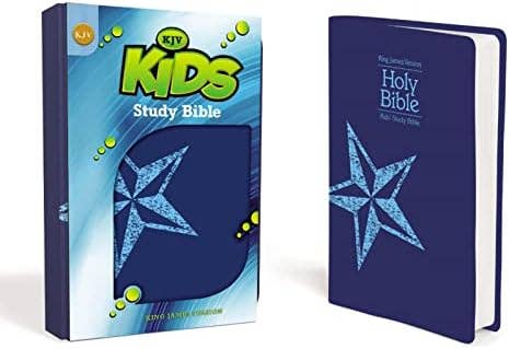 KJV, Kids Study Bible, Leathersoft, Blue: Imitation Leather