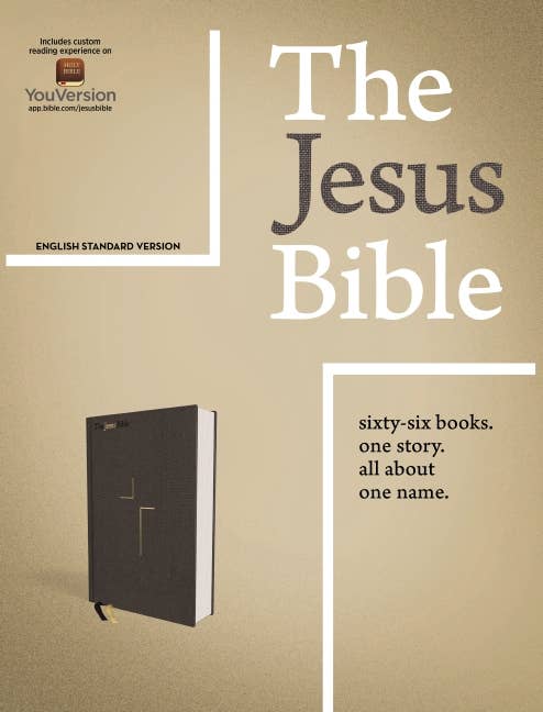 The Jesus Bible, ESV Edition, Cloth over Board, Gray