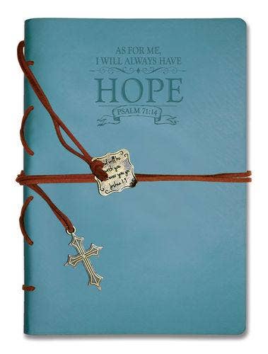 Faux Leather Journals: Man Of God With Cross Charm Black