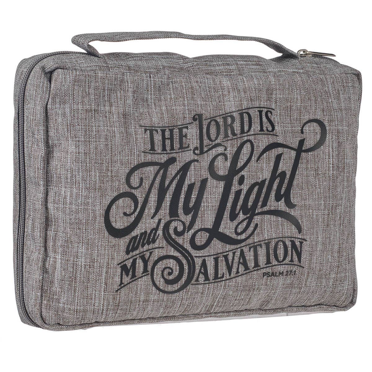 Bible Cover Value Gray The Lord is My Light Ps. 27:1: Large