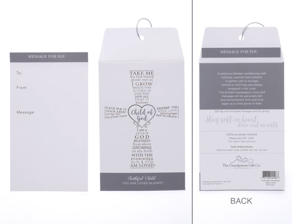 Child of God Blanket: Christian Gift for Child or Teen
