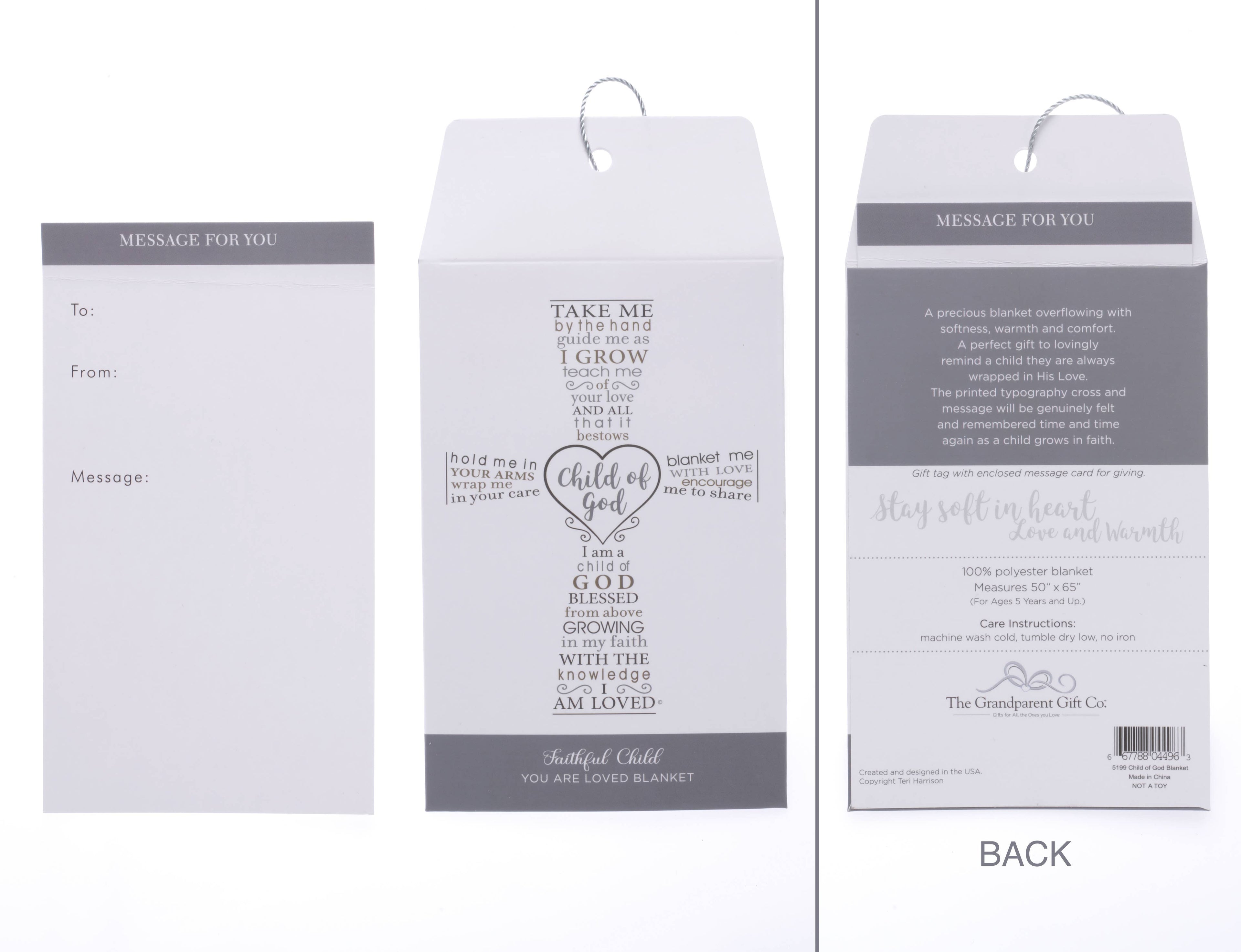 Child of God Blanket: Christian Gift for Child or Teen