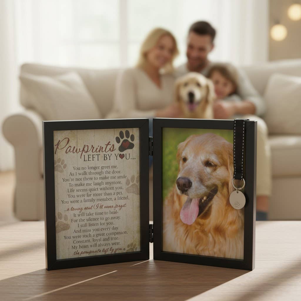 Pawprints Left By You Pet Memorial Frame for  Dog