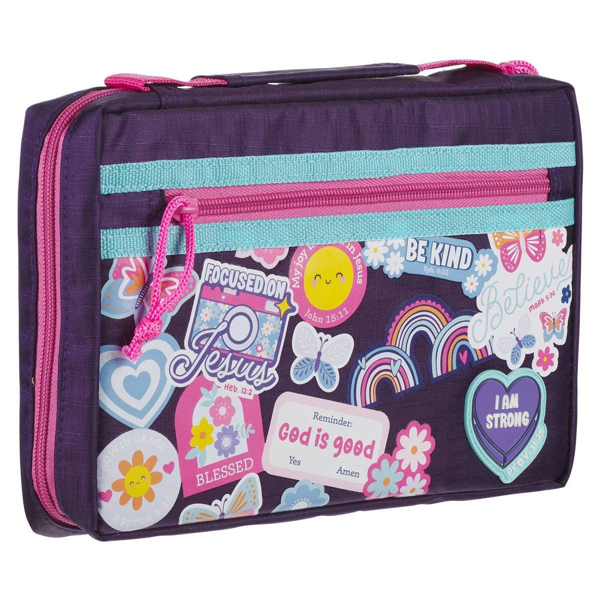 Bible Cover Fashion I Am Strong Prov. 31:25 S: Small