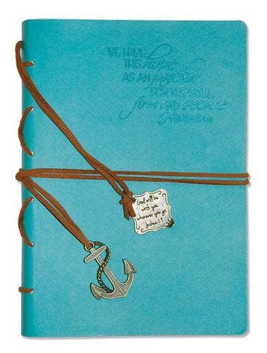 Faux Leather Journals: Man Of God With Cross Charm Black