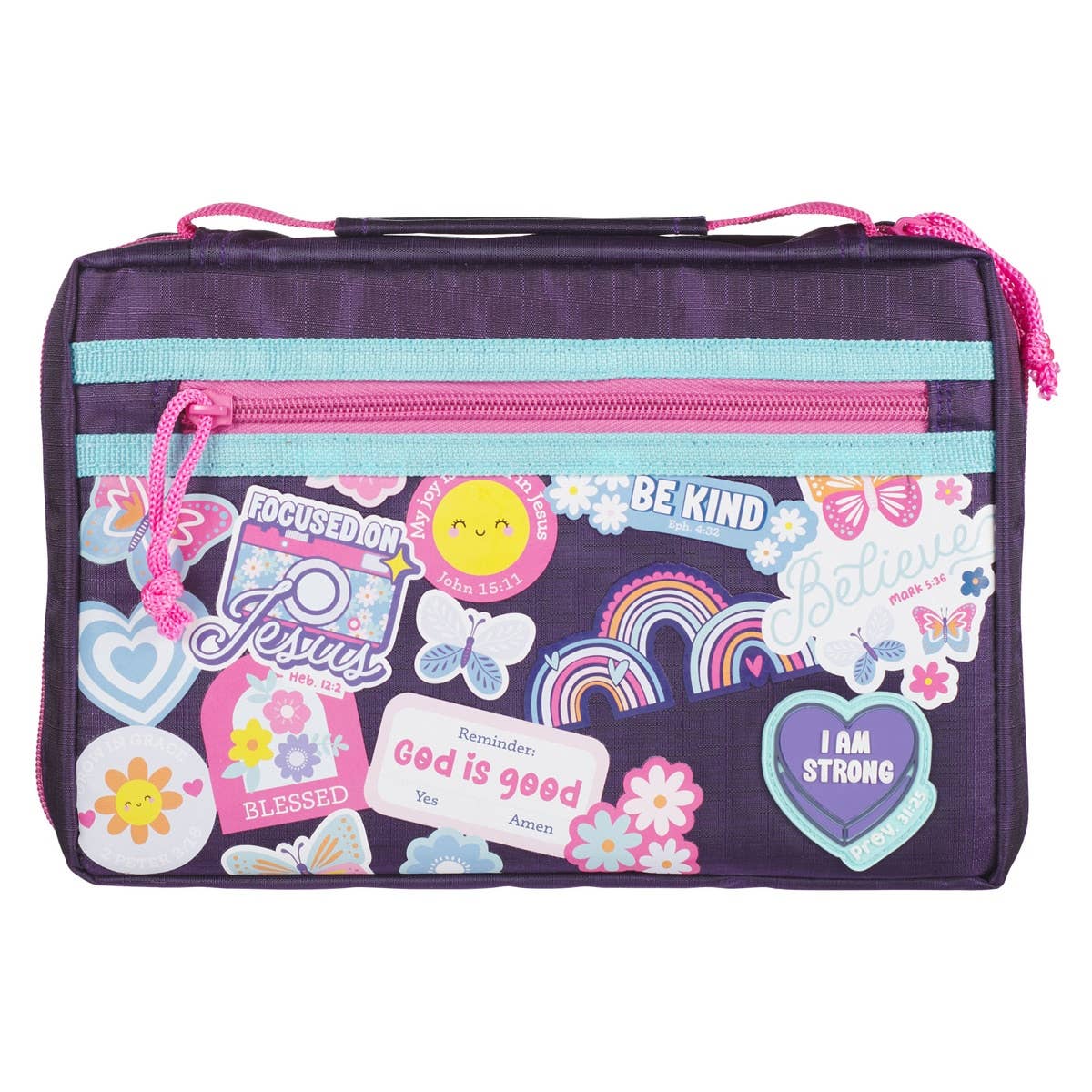 Bible Cover Fashion I Am Strong Prov. 31:25 S: Small