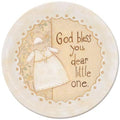 Baptism Dear Little One with Scripture Paper Plate