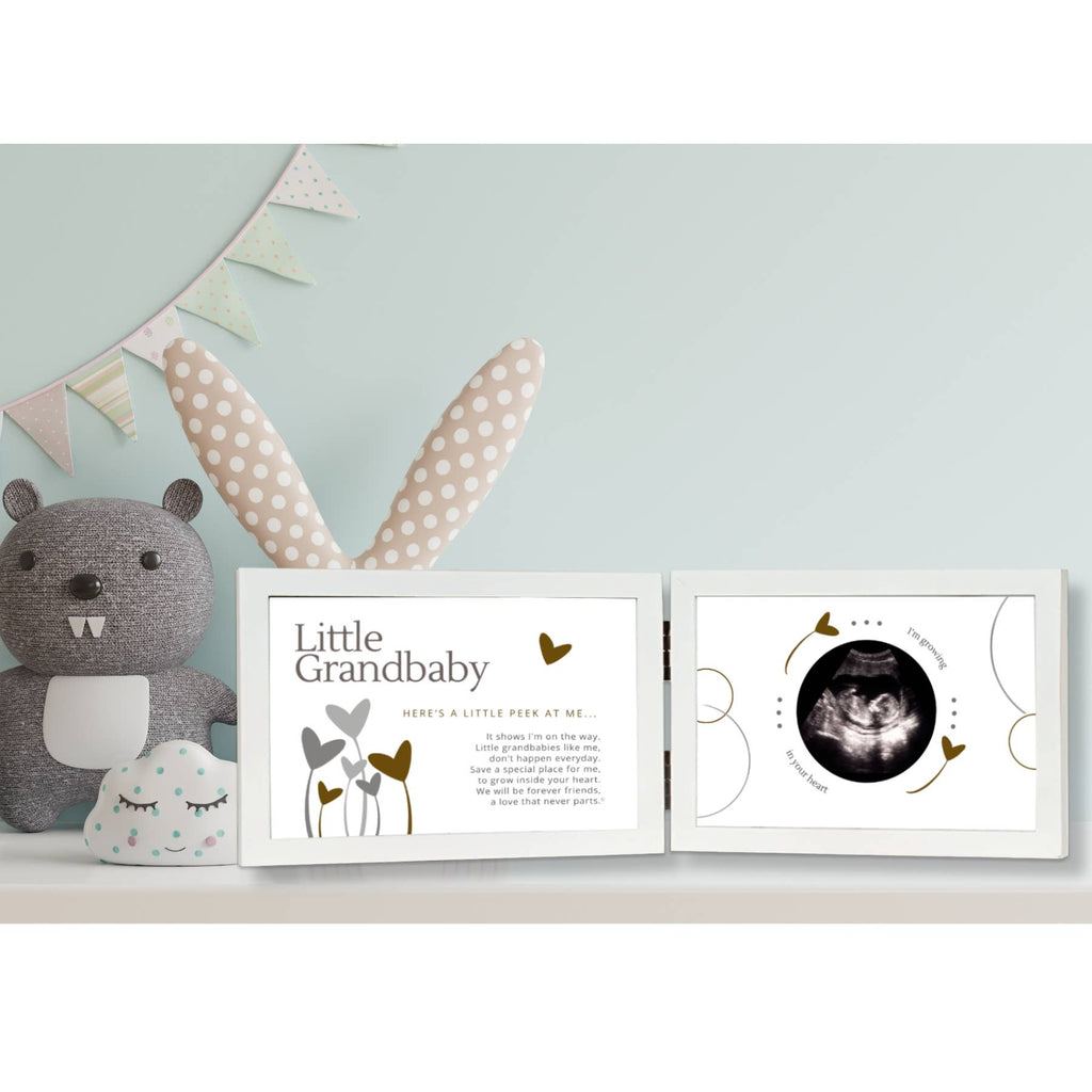 Little Grandbaby Ultrasound Heart Grandparent Picture Frame