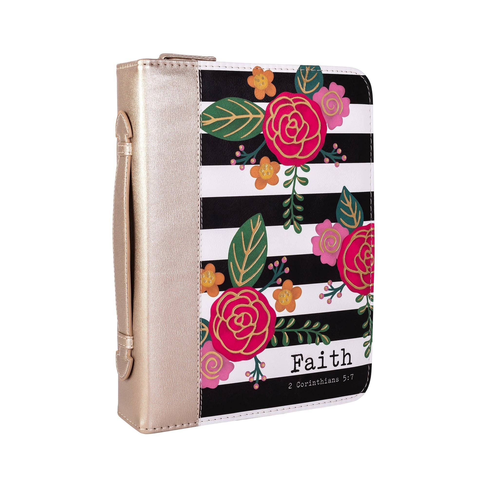 Divine Details: Bible Cover - Black & White Floral: Large