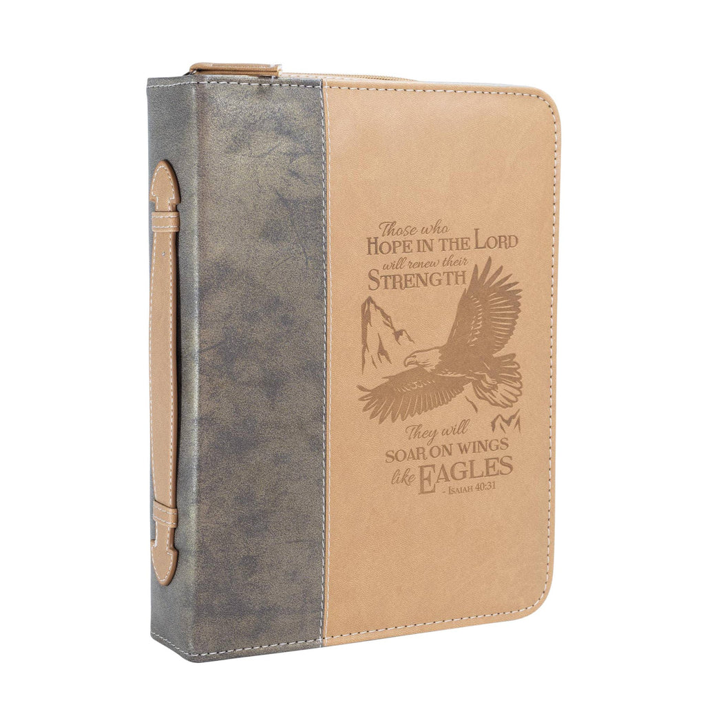 Divine Details: Bible Cover Brown Wings Of Eagles: Large