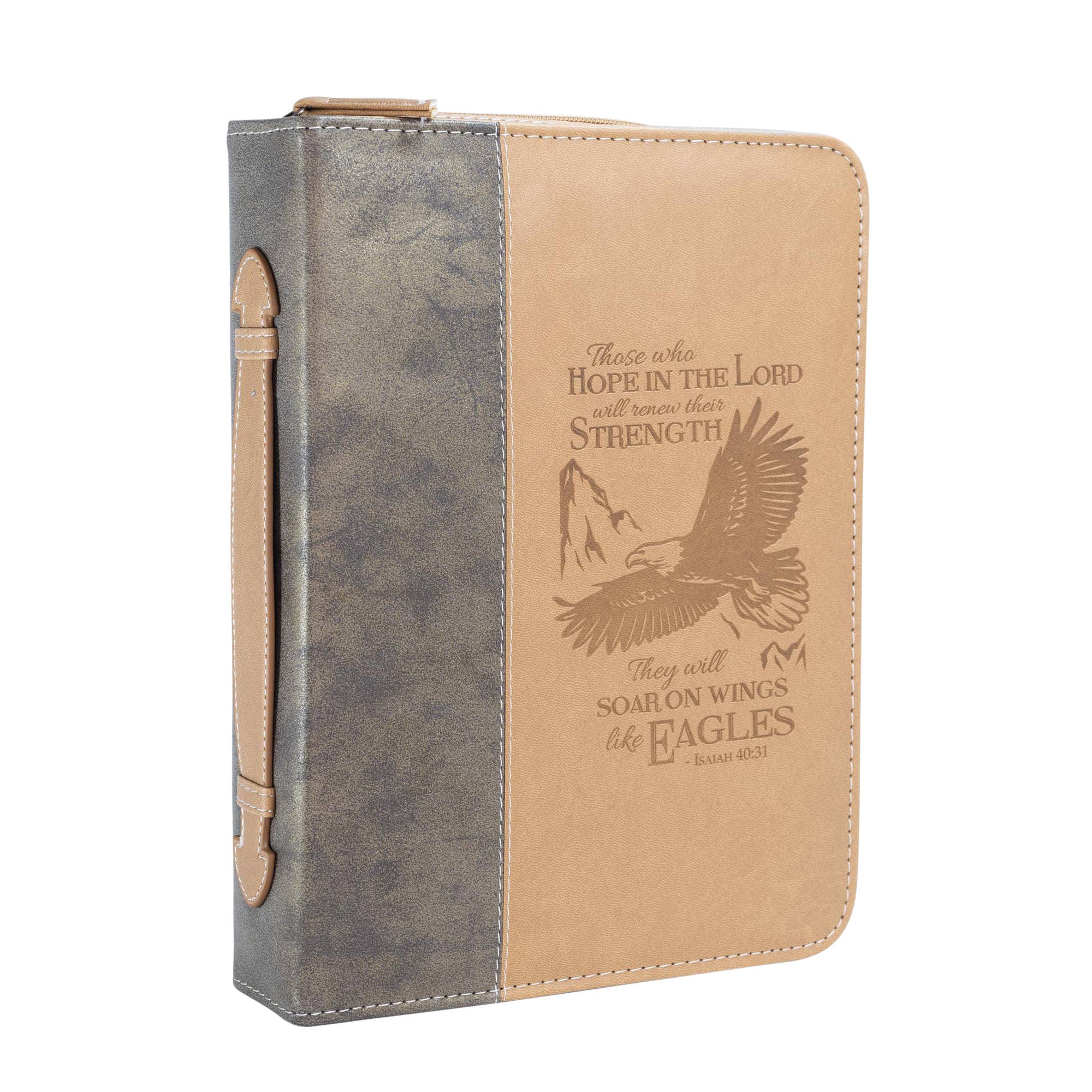 Divine Details: Bible Cover Brown Wings Of Eagles: Large